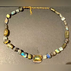 Amazing Alexis Bittar labradorite necklace